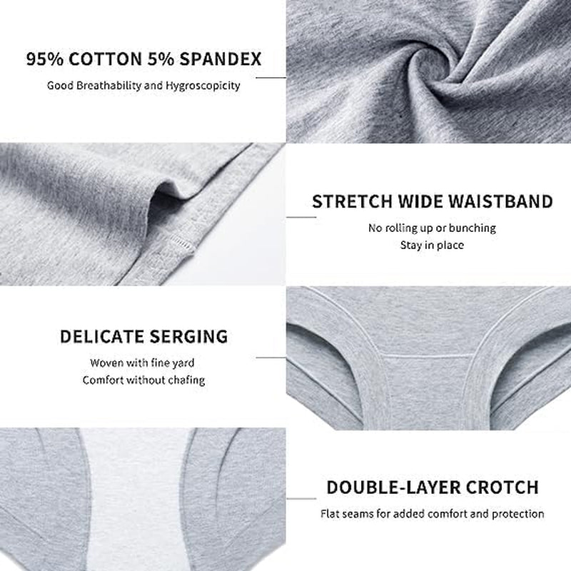 Migbean Boy Shorts Underwear for Women - Boxers for Women, Women'S Cotton Underwear Boyshorts