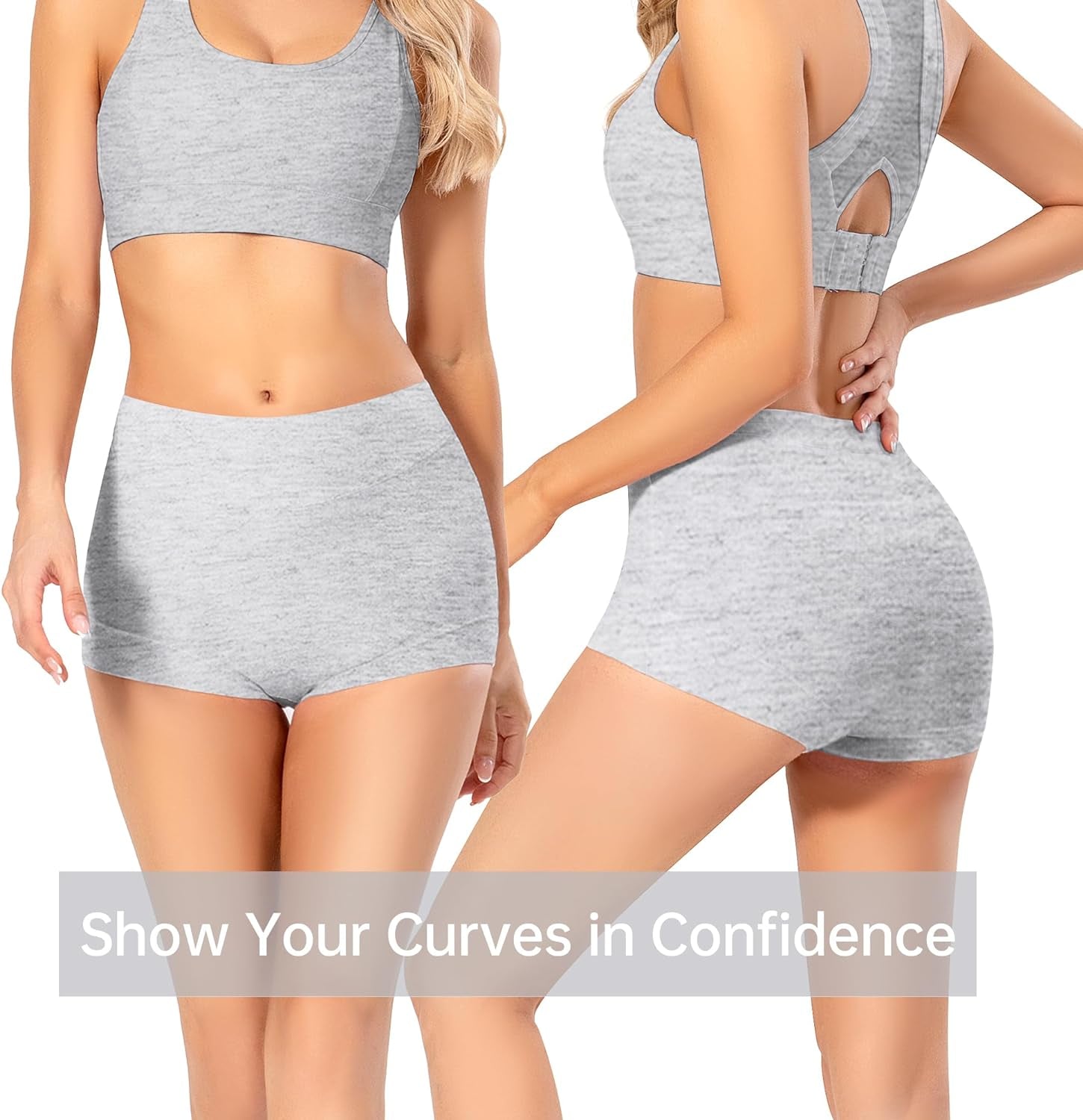 Migbean Boy Shorts Underwear for Women - Boxers for Women, Women'S Cotton Underwear Boyshorts