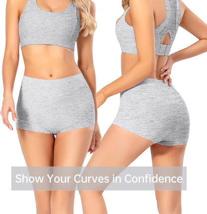 Migbean Boy Shorts Underwear for Women - Boxers for Women, Women'S Cotton Underwear Boyshorts